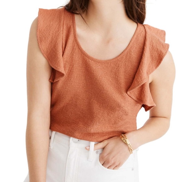 ruffle arm top